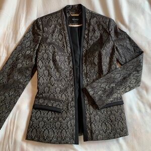 Vintage Metallic Jacquard Blazer